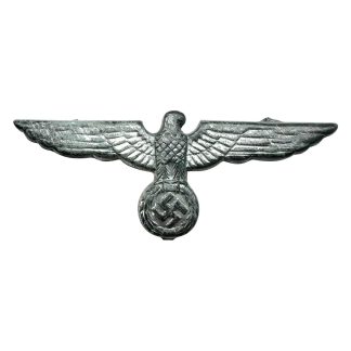 Original German Wehrmacht metal cap eagle Schirmmütze WWII visor cap insignia with swastika militaria