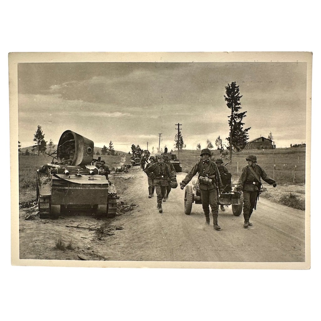 Original WWII German Waffen-SS postcard '11. SS Gebirgsdivision Nord'