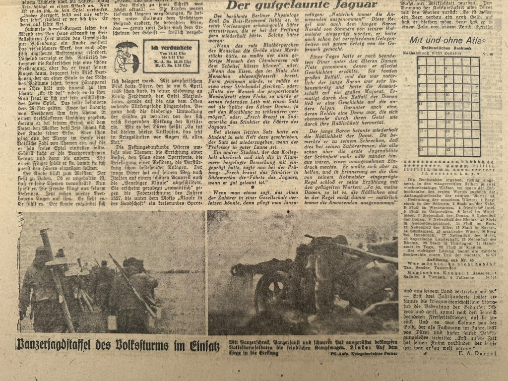 Original WWII German newspaper “Der Angriff – Berliner illustrierte Nachtausgabe” issued on March 3, 1945 in Berlin - Image 7