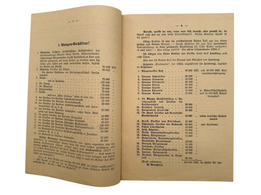 Original 1930 German NSDAP early propaganda brochure 'Wählt Hitler Deutsches Volk erwache' - Image 4