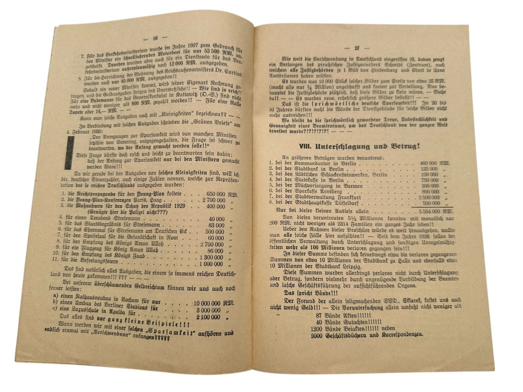 Original 1930 German NSDAP early propaganda brochure 'Wählt Hitler Deutsches Volk erwache' - Image 6