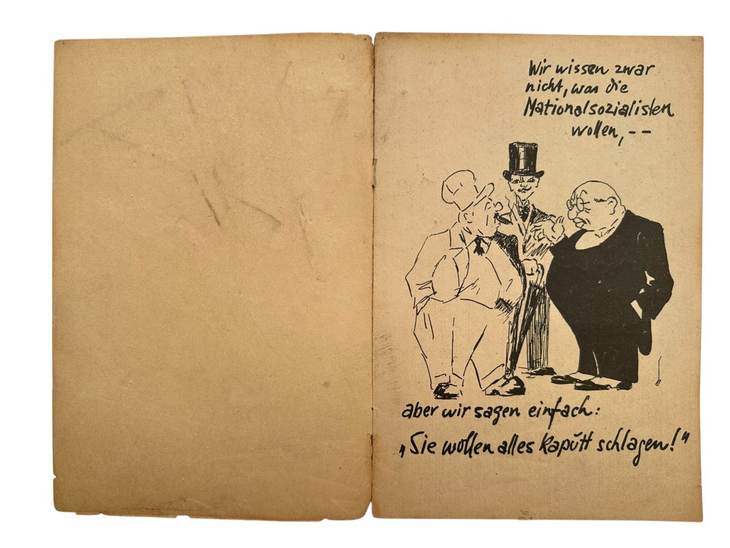 Original Early 1930s German NSDAP brochure 'Öffnet das Tor wieder!' - Image 4