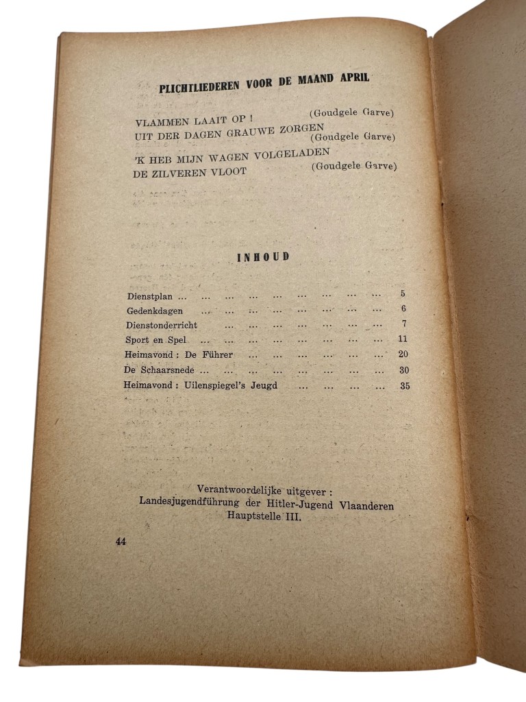 Original WWII Flemish Hitlerjugend brochure 'Führerinnendienst der Hitler-Jugend Vlaanderen' - Image 11