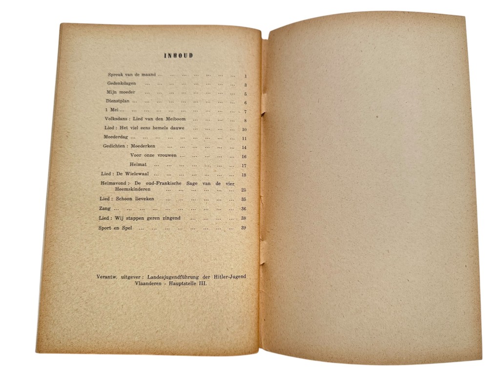 Original WWII Flemish Hitlerjugend brochure 'Führerinnendienst der Hitler-Jugend Vlaanderen' - Image 12