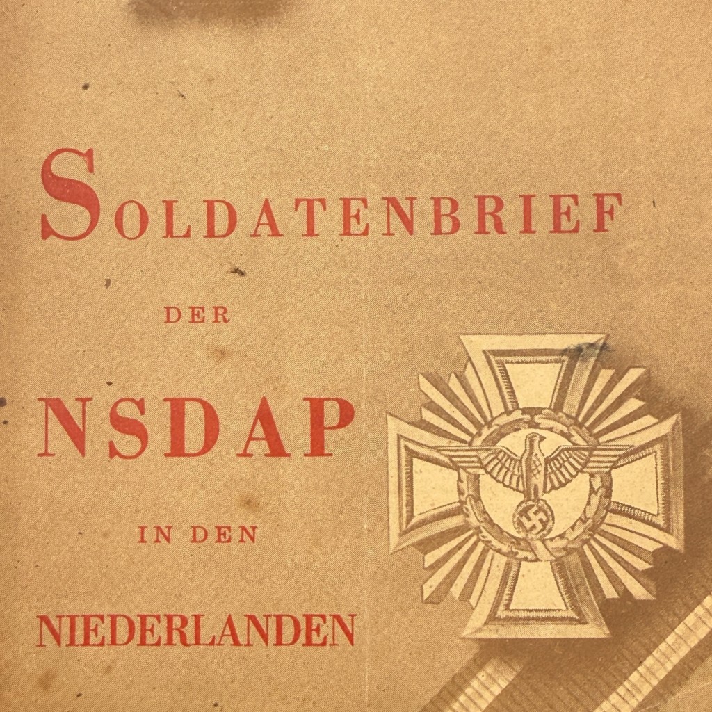 Original WWII German brochure 'Soldatenbrief der NSDAP in den Niederlanden'