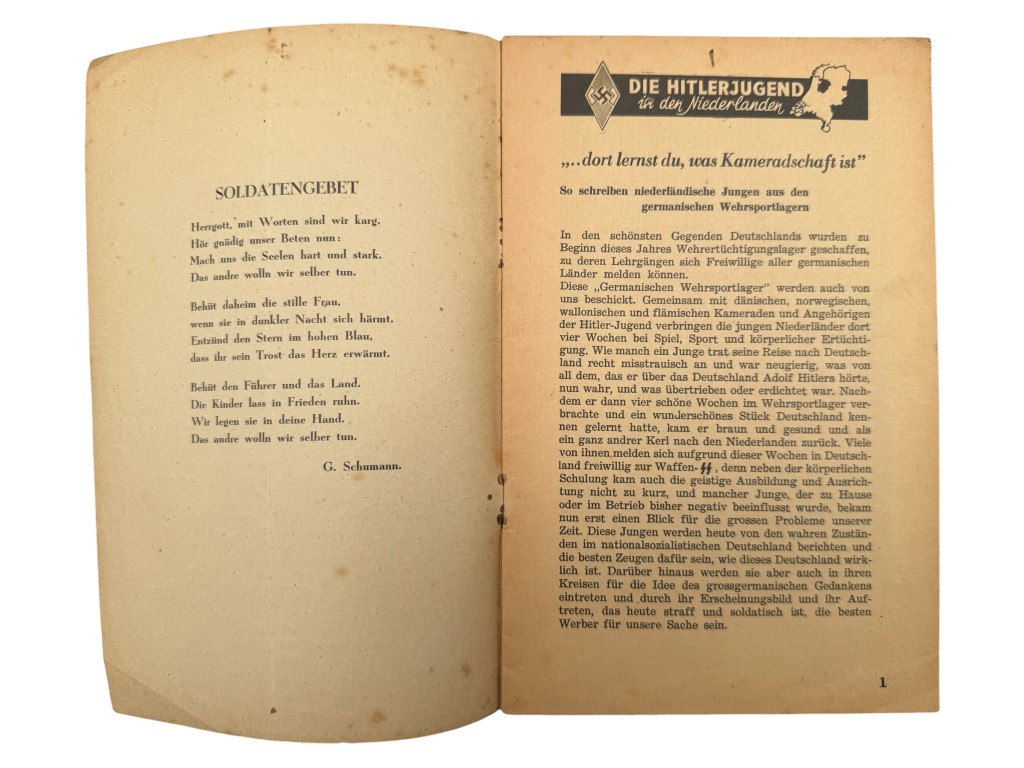 Original WWII German brochure 'Soldatenbrief der NSDAP in den Niederlanden' - Image 4