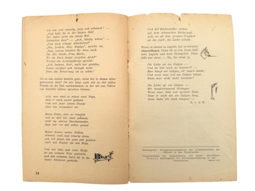 Original WWII German brochure 'Soldatenbrief der NSDAP in den Niederlanden' - Image 11