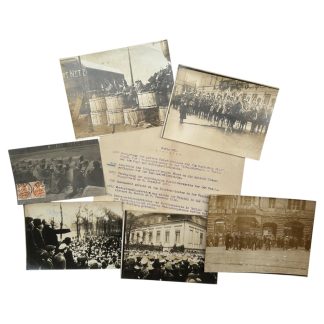 Original 1918-1919 German photo set of street fighting and political unrest in Berlin