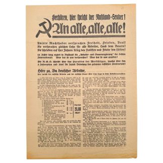 Original 1932 German NSDAP early elections flyer