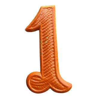 Original Pre 1940 Dutch army 1 regiment number insignia ‘veldmuts’ 20mm