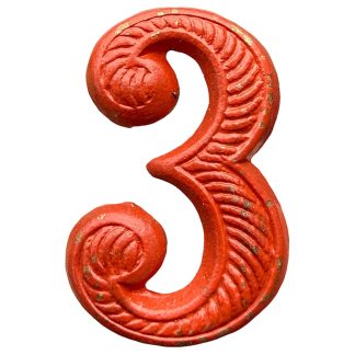 Origineel Pre 1940 Nederlands leger 3 regiment nummer embleem ‘veldmuts’ - mobilisatie verzamelobject