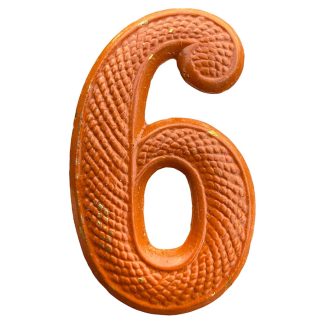 Origineel Pre 1940 Nederlands leger 6 regiment nummer embleem ‘veldmuts’ - militaria - mobilisatie