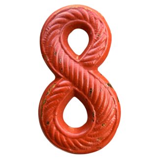 Origineel Pre 1940 Nederlands leger 8 regiment nummer embleem ‘veldmuts’