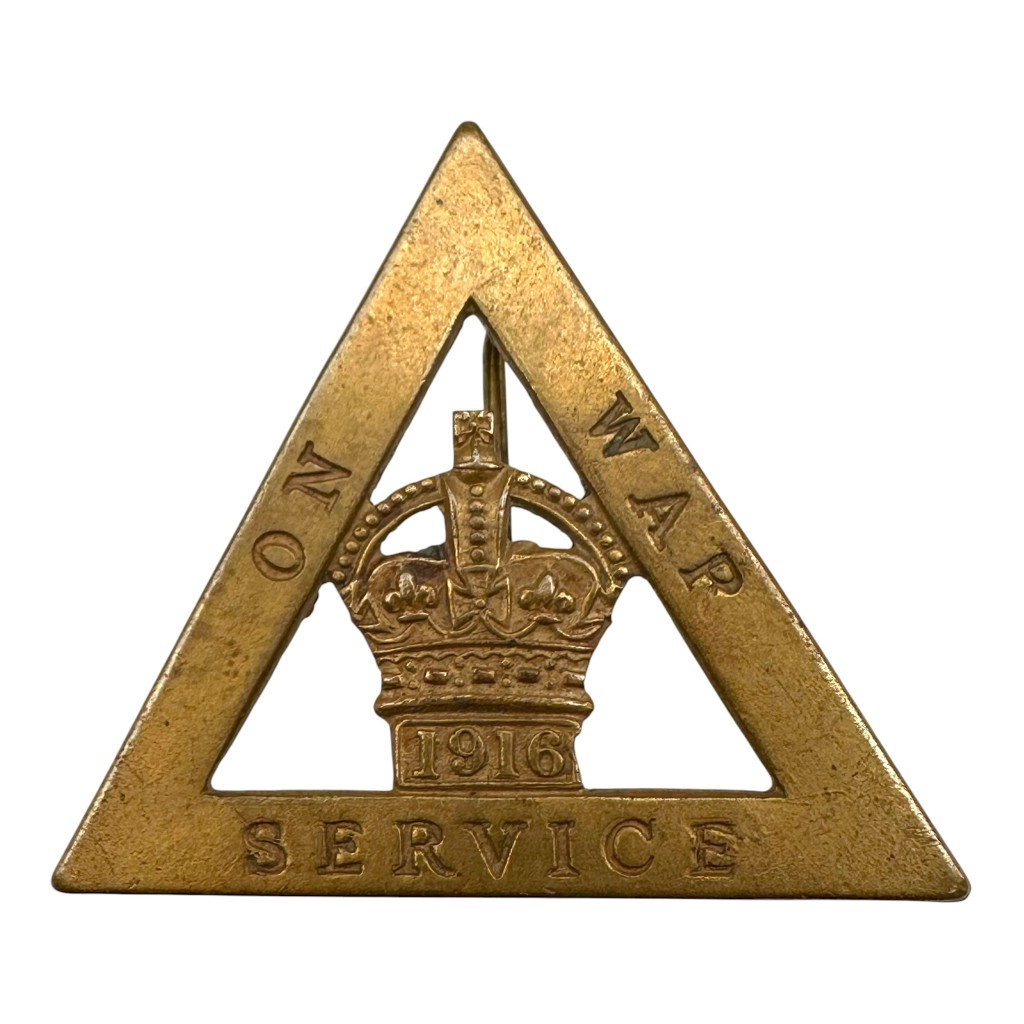 Original WW1 British On War Service badge 1916