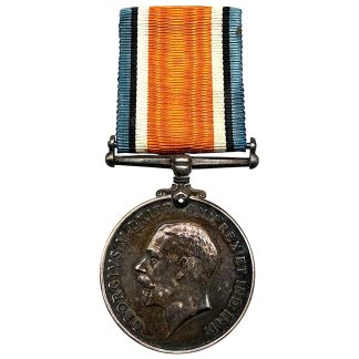Original WW1 British War Medal 1914 1918 named to F Emerick edge inscription England military award collectible