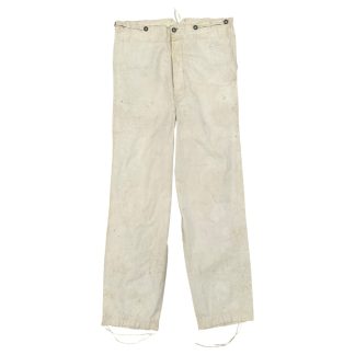 Original German army work trousers 1910 WW1 white enlisted pants First World War military uniform collectible