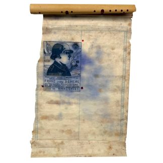 Originele Belgische verzet spotprent Franz von Demers WO2 met propaganda en SS verwijzingen zeldzaam historisch document.