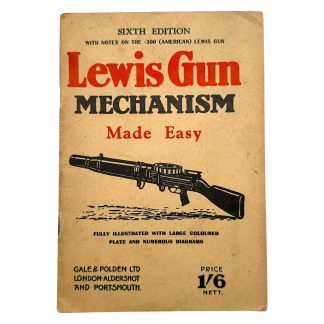 Original WWII British Lewis instruction booklet