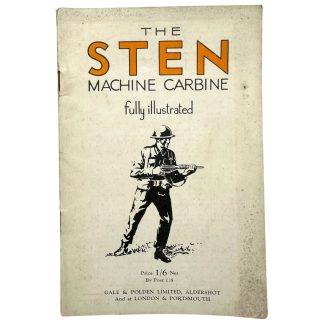 Original WWII British army Sten Gun instruction booklet