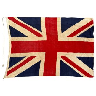 Original WWII British Union Jack flag England 90x62 cm Second World War military flag collectible historical textile.