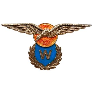 Original WWII Dutch Naval Aviation Service (MLD) navigator wing