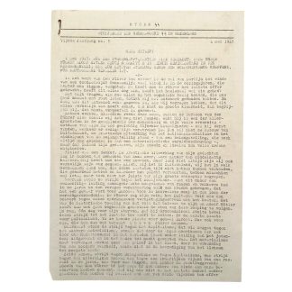 Original WWII Dutch Storm SS newspaper last edition May 4, 1945