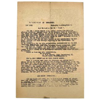 Original WWII Dutch resistance newspaper 'De vrije Gooi en Eemlander' 