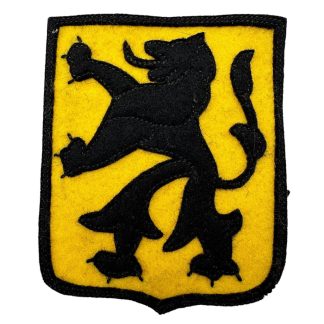 Original WWII Flemish 6. SS-Freiwilligen-Sturmbrigade Langemarck sleeve shield