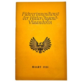 Originele WWII Hitler Jugend Vlaanderen brochure 1944 Führerinnendienst document Vlaanderen België propaganda verzamelobject.