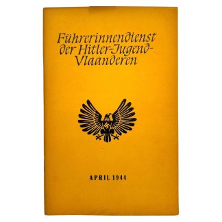 Original WWII Flemish Hitlerjugend brochure 'Führerinnendienst der Hitler-Jugend Vlaanderen'