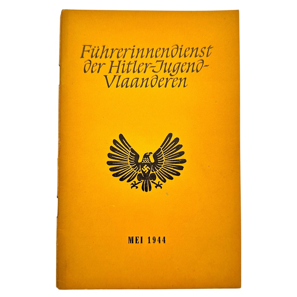 Original WWII Flemish Hitlerjugend brochure 'Führerinnendienst der Hitler-Jugend Vlaanderen'