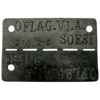 Original WWII German OFLAG VIA Soest POW identification tag