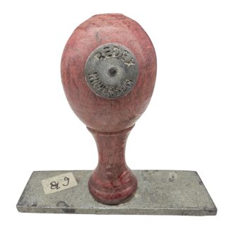 Originele WWII Duitse stempel Wehrmacht Standort Verwaltung Hilversum Lohnstelle Nederland militaria.