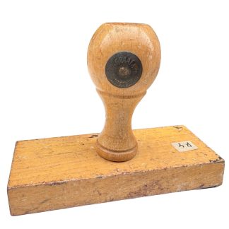 Originele WWII Duitse kasstempel Wehrmacht Standort Verwaltung Hilversum administratie financieel militaria Nederland