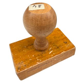 Original WWII German stamp 'Der festgestellte Rechnungsbetrag wird hiermit zur Zahlung angewiesen'