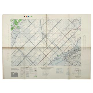 Originele US Army kaart Hoofddorp 1943 Nederland WWII militaire kaart AMS M831 voor militaria verzamelaars.