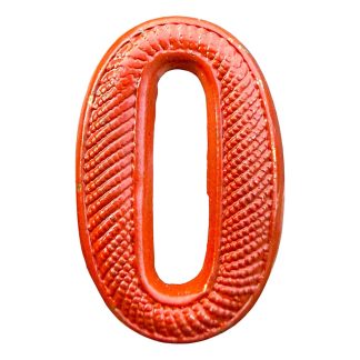 Origineel Pre 1940 Nederlands leger 0 regiment nummer embleem ‘veldmuts’