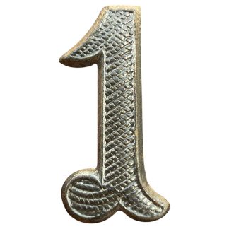 Original Pre 1940 Dutch army 1 regiment number insignia ‘Kepie’ 20mm - militaria - mobilisatie