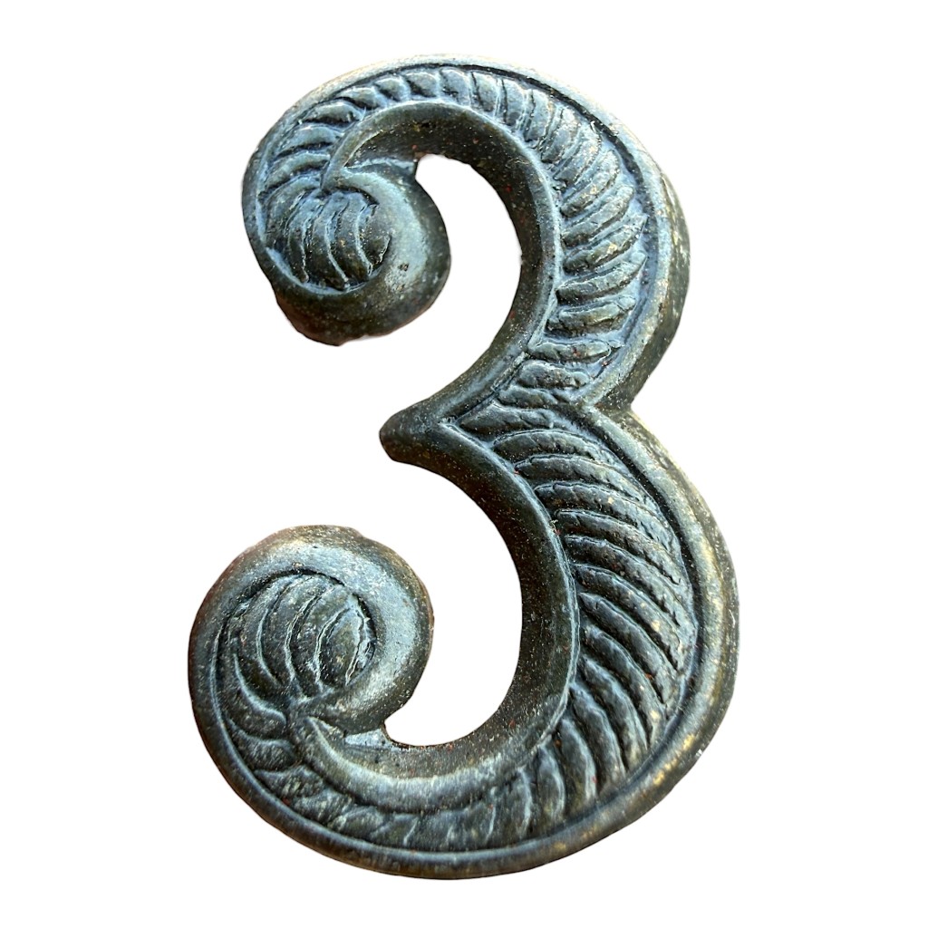 Origineel Pre 1940 Nederlands leger 3 regiment nummer embleem ‘Kepie’