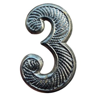 Origineel Pre 1940 Nederlands leger 3 regiment nummer embleem ‘Kepie’