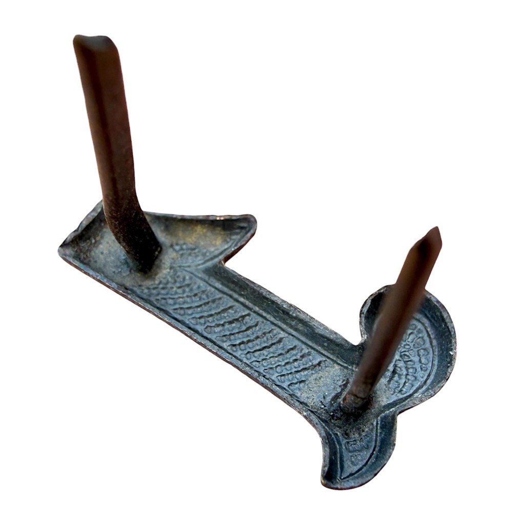 Original Pre 1940 Dutch army 1 regiment number insignia ‘Kepie’ 18mm - Image 2