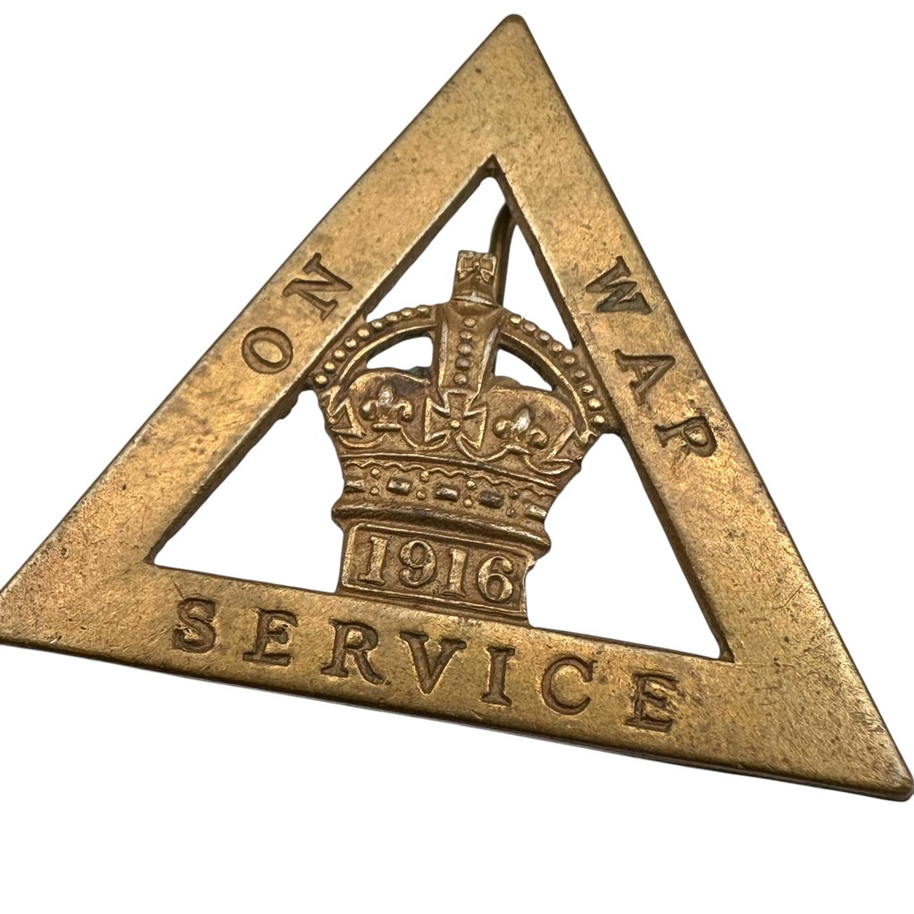 Original WW1 British On War Service badge 1916 - Image 2
