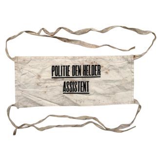Original WWII Dutch Police assistance armband Den Helder