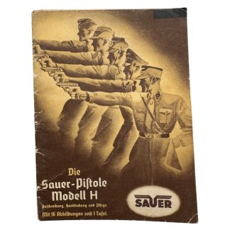 Original WWII German Sauer Pistole Modell H instruction manual