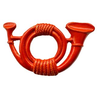 Origineel Regiment Jagers embleem veldmuts Nederlands leger 1923 1940 jachthoorn insigne metaal verzamelobject militair Nederland.