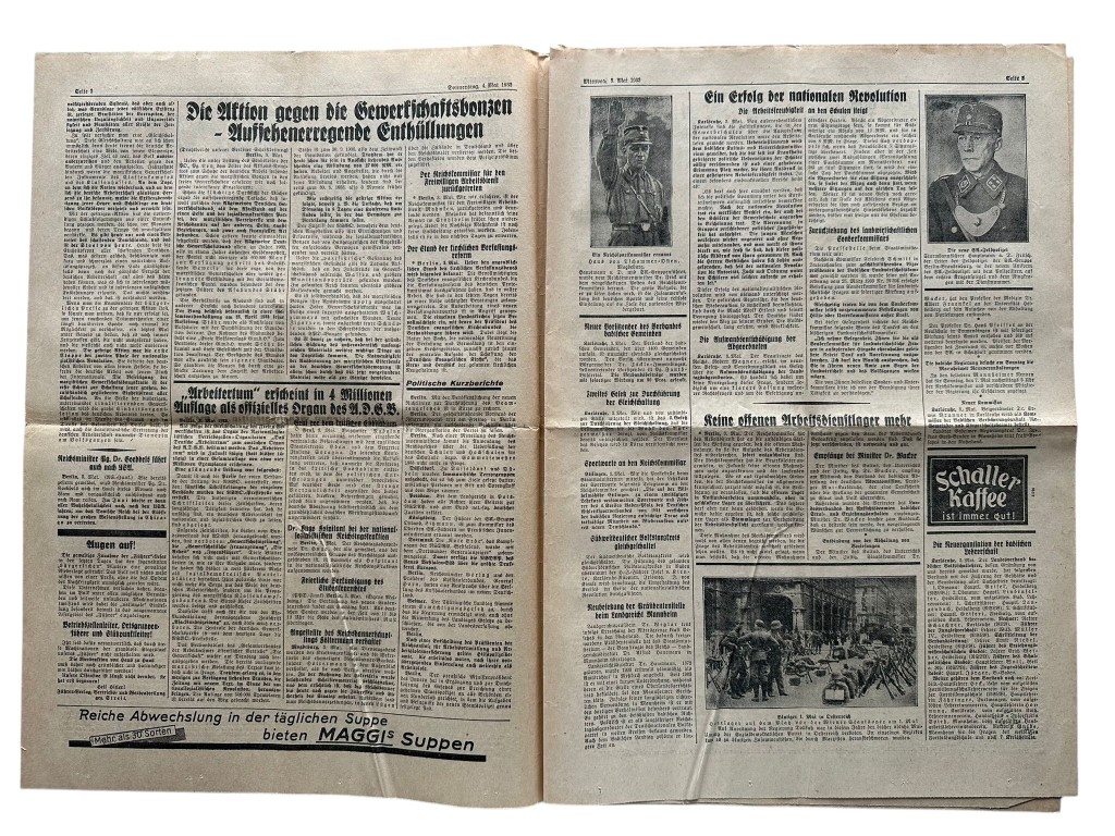 Original 1933 German NSDAP newspaper ‘Der Führer’ Karlsruhe - Image 2