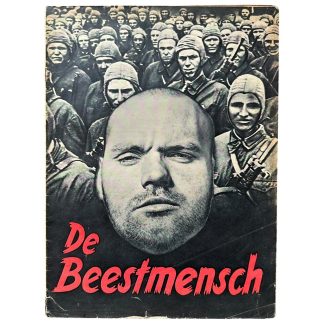Original WWII Dutch SS propaganda magazine 'De Beestmensch'