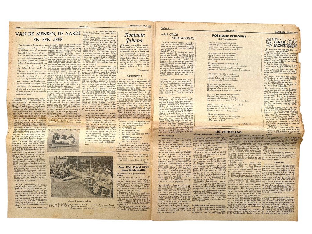 Original 1945-1949 Dutch East Indies 'De Klewang' Z-Brigade newspaper - Image 4