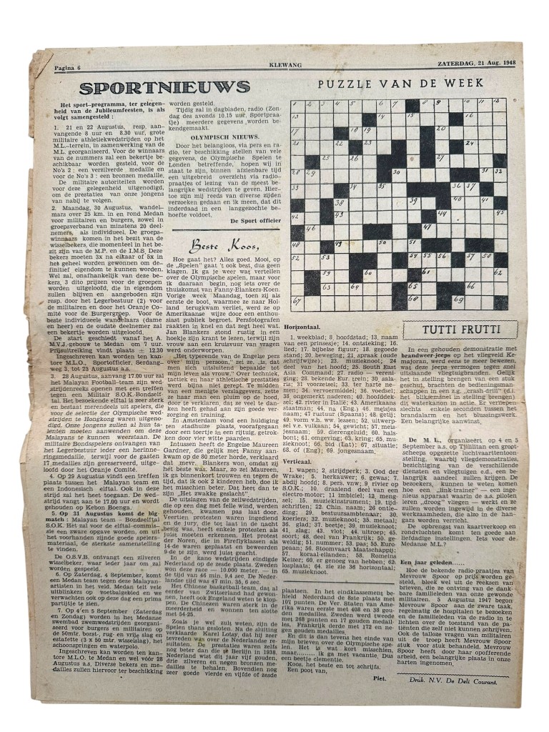 Original 1945-1949 Dutch East Indies 'De Klewang' Z-Brigade newspaper - Image 6