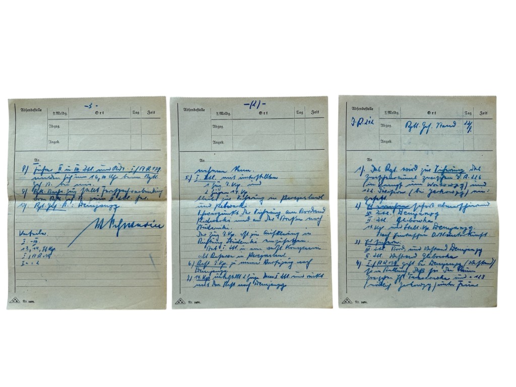 Original WWII German Infanterie-Regiment 212 Operatie Barbarossa documents set - Image 20